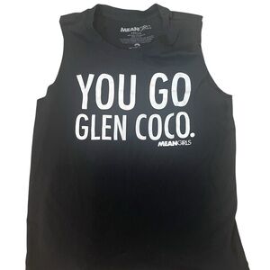 Black Sleeveless 'You Go Glen Coco' Tank Med . Mean Girls